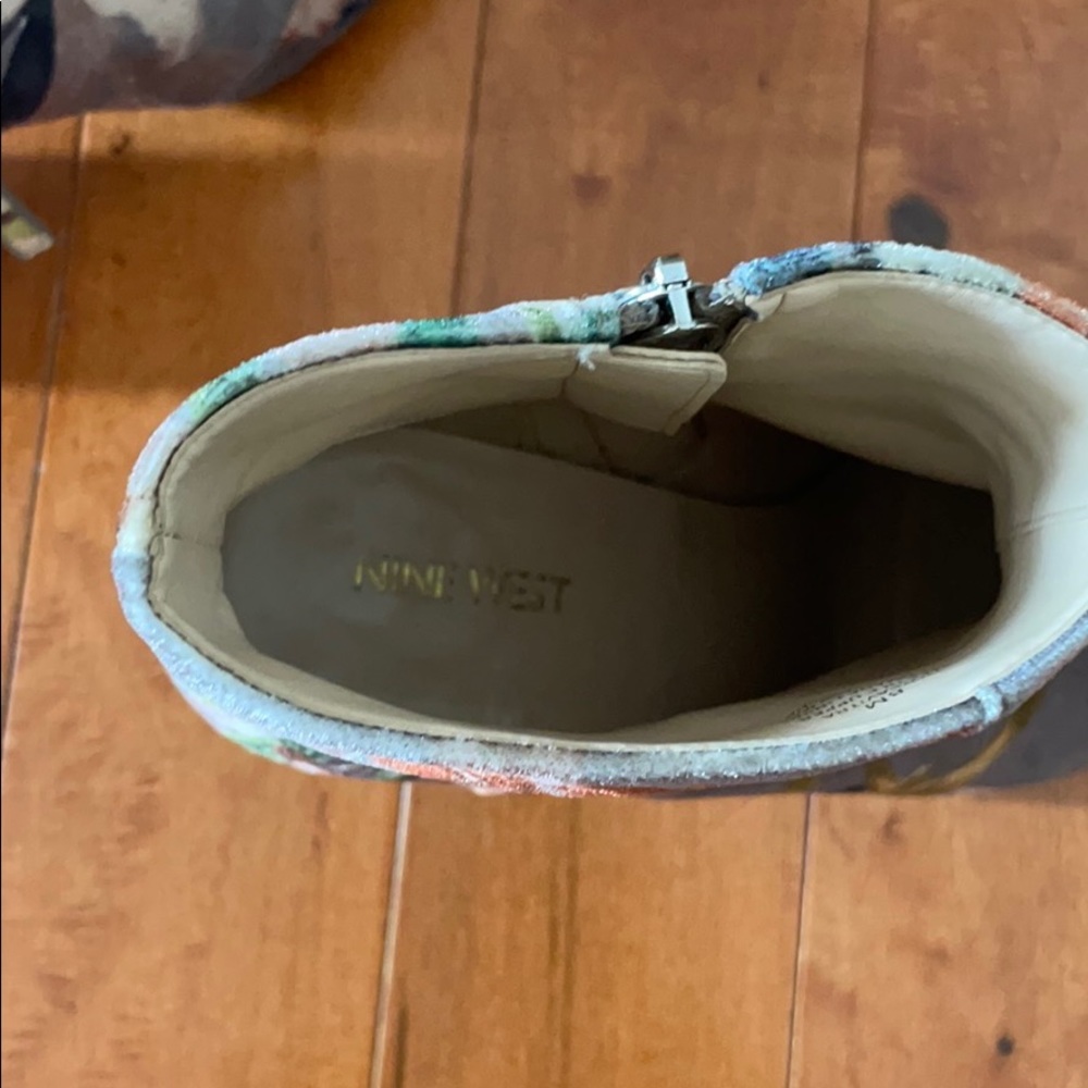 Nine West Savitra Velvet Taupe Booties - Picture 12 of 12